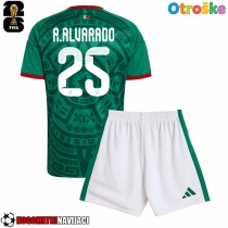 Otroške Nogometnih dresov Mehika Roberto Alvarado #25 Domači SP 2026 Kratki rokavi (+ hlače)